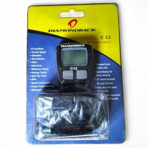 NEW Diamondback C12 Cycling Computer Wired Bike Speedometer Odometer 12 Function